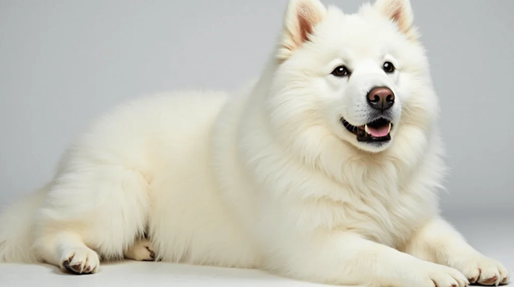 big white fluffy dog