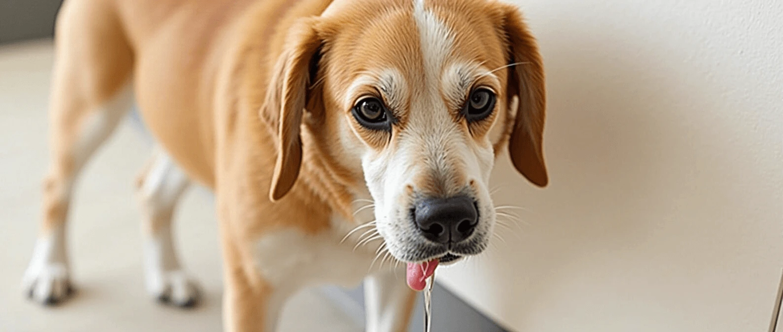dog throwing up clear liquid
