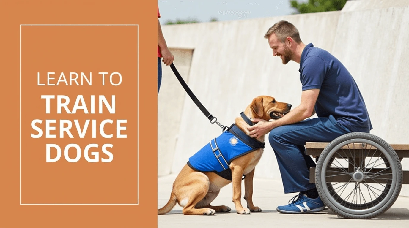 learn to train service dogs